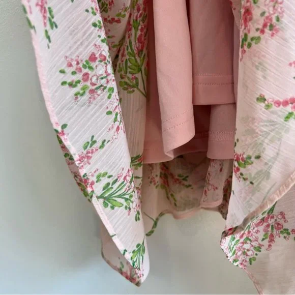 Tommy Hilfiger Chapan Bouquet Chiffon Midi Dress Size 12 NWT Pink Floral - Picture 8 of 16